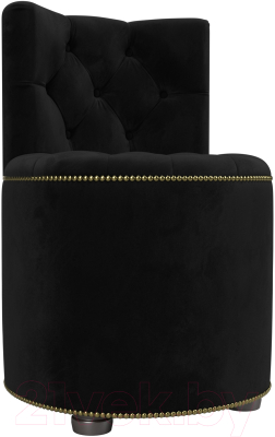 Пуф Лига Диванов Саваж (велюр черный) - фото