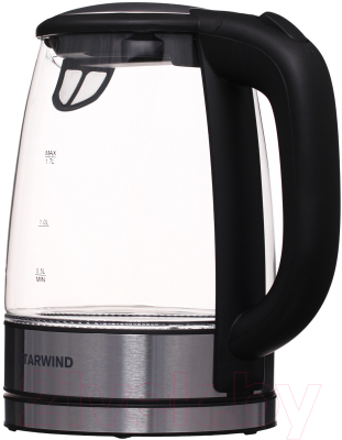 Электрочайник StarWind SKG5210 (черный/серебристый)