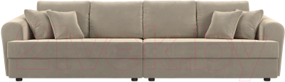 Диван Лига Диванов Милтон / 109775 (микровельвет бежевый)