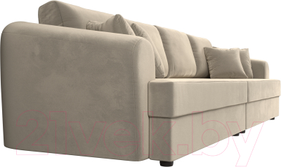 Диван Лига Диванов Милтон / 109775 (микровельвет бежевый)