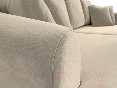 Диван Лига Диванов Милтон / 109775 (микровельвет бежевый)