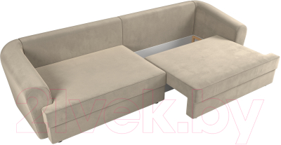 Диван Лига Диванов Милтон / 109775 (микровельвет бежевый)