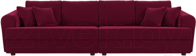 Диван Лига Диванов Милтон / 109776 (микровельвет бордовый)