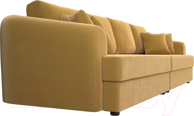 Диван Лига Диванов Милтон / 109777 (микровельвет желтый)