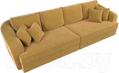 Диван Лига Диванов Милтон / 109777 (микровельвет желтый)