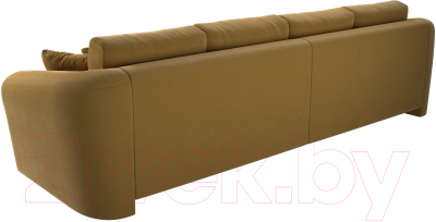 Диван Лига Диванов Милтон / 109777 (микровельвет желтый)