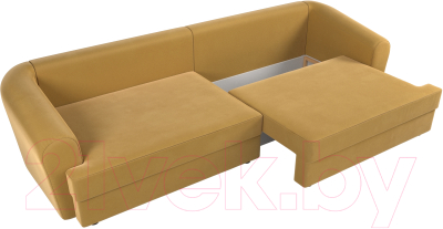 Диван Лига Диванов Милтон / 109777 (микровельвет желтый)