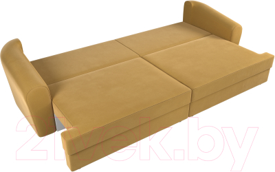 Диван Лига Диванов Милтон / 109777 (микровельвет желтый)