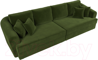 Диван Лига Диванов Милтон / 109778 (микровельвет зеленый)