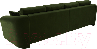 Диван Лига Диванов Милтон / 109778 (микровельвет зеленый)