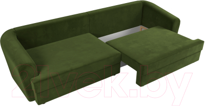Диван Лига Диванов Милтон / 109778 (микровельвет зеленый)