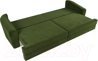 Диван Лига Диванов Милтон / 109778 (микровельвет зеленый)