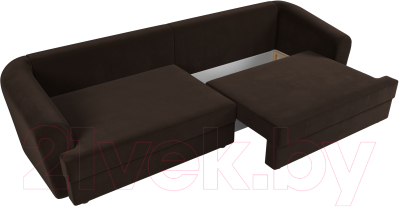 Диван Лига Диванов Милтон / 109780 (микровельвет коричневый)