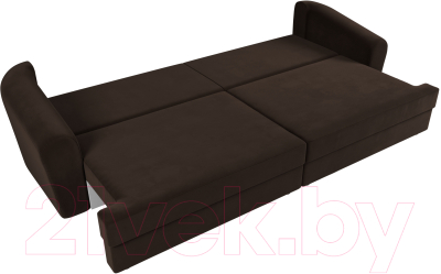 Диван Лига Диванов Милтон / 109780 (микровельвет коричневый)