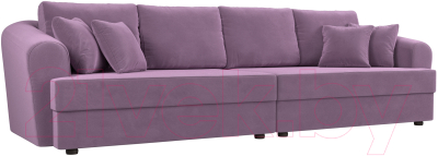 Диван Лига Диванов Милтон / 109781 (микровельвет сиреневый) - фото