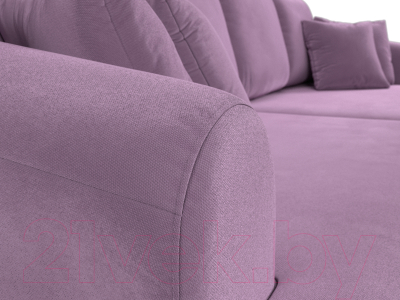 Диван Лига Диванов Милтон / 109781 (микровельвет сиреневый)