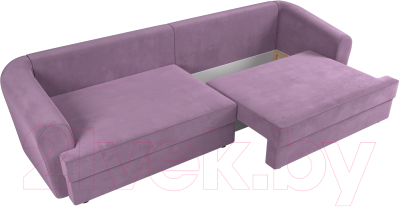 Диван Лига Диванов Милтон / 109781 (микровельвет сиреневый)