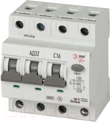Дифференциальный автомат ЭРА Pro D326E4C16A30 АД-32 / Б0059208 - фото