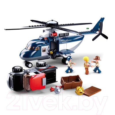 Конструктор Sluban Полицейский вертолет / M38-B0656