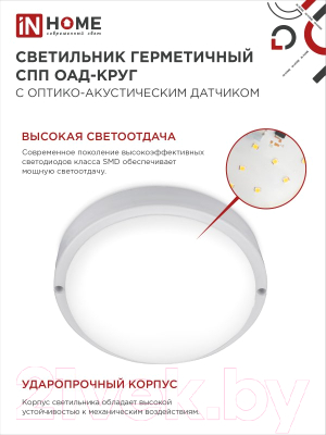 Светильник ЖКХ INhome ОAД-1065-Круг / 4690612044019