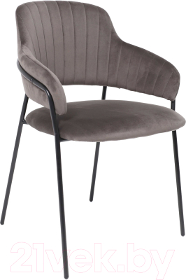 Стул Алвест AV 448 (темно-серый бархат/черный) - фото