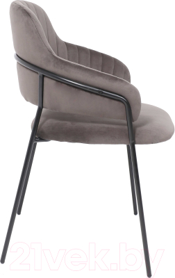 Стул Алвест AV 448 (темно-серый бархат/черный)
