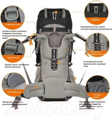 Рюкзак туристический Tramp Thor / TRP-053blk