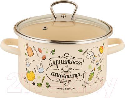 Кастрюля Appetite Приятного аппетита 1RD181S - фото