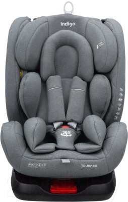 Автокресло INDIGO Tourneo Isofix (светло-серый)