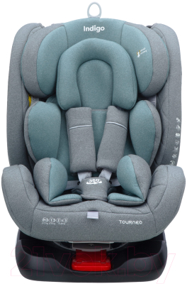 Автокресло INDIGO Tourneo Isofix (серый/зеленый)