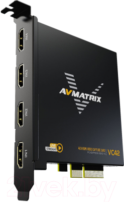 Устройство видеозахвата Avmatrix VC42 4CH HDMI PCIE / 29983