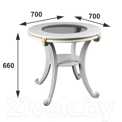 Журнальный столик Мебелик Глория С
