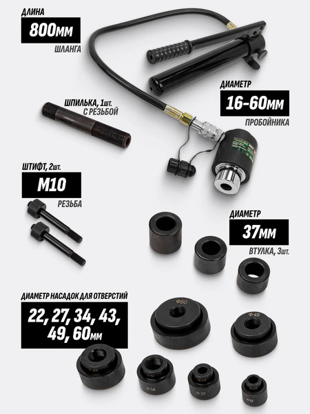 Пробойник гидравлический RockForce RF-71002D