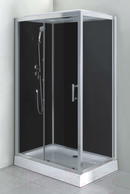 Душевая кабина Водный мир ВМ777 120x80 (черный/тонированное стекло)