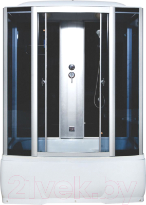 Душевая кабина Водный мир ВМ-8207 170x85 (черный/тонированное стекло) - фото