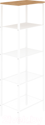 Стеллаж ЗМИ Торонто 15 / СТТ15 (белый) - фото