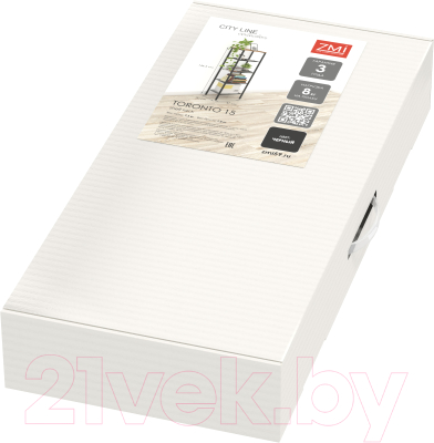 Стеллаж ЗМИ Торонто 15 / СТТ15 (черный)