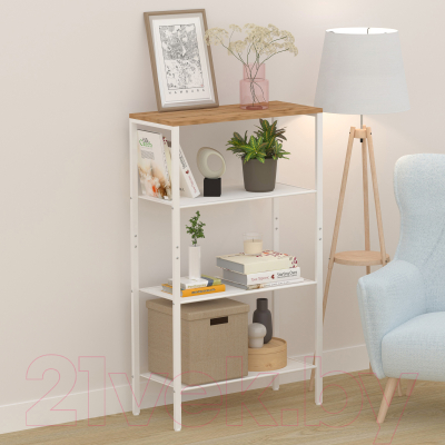 Стеллаж ЗМИ Торонто 24 / СТТ24 (белый)