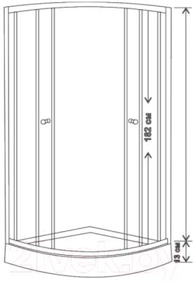Душевой уголок Водный мир ВМ8163 (100x100)