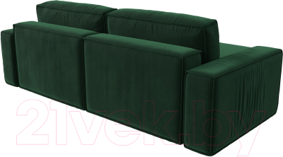 Диван угловой Лига Диванов Прага классик левый (велюр зеленый)