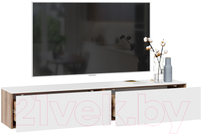 Тумба ТриЯ Порто ТД-393.03.11 (яблоня беллуно/белый софт)