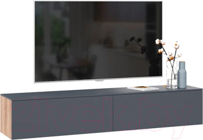 Тумба ТриЯ Порто ТД-393.03.11 (яблоня беллуно/графит софт)