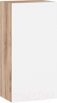 Шкаф навесной ТриЯ Порто ТД-393.03.27 (яблоня беллуно/белый софт) - фото