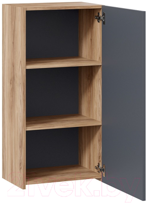 Шкаф навесной ТриЯ Порто ТД-393.03.27 (яблоня беллуно/графит софт)