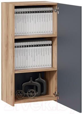 Шкаф навесной ТриЯ Порто ТД-393.03.27 (яблоня беллуно/графит софт)