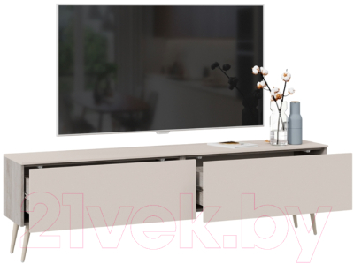 Тумба ТриЯ Порто СМ-393.03.011 (баттл рок/сантьяго софт/бежевый)