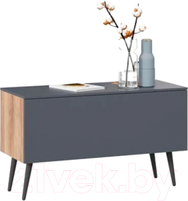 Тумба ТриЯ Порто СМ-393.03.012 (яблоня беллуно/графит софт/серый)