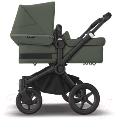 Детская универсальная коляска Bugaboo Donkey 5 2 в 1 с капюшоном (Black/Forest Green)