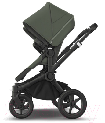 Детская универсальная коляска Bugaboo Donkey 5 2 в 1 с капюшоном (Black/Forest Green)