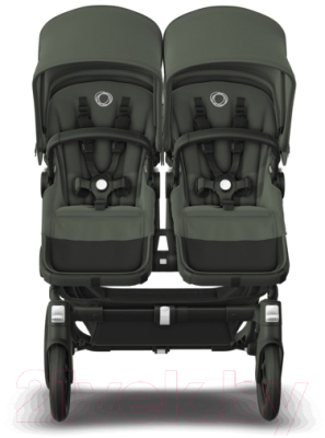 Детская универсальная коляска Bugaboo Donkey 5 2 в 1 с капюшоном (Black/Forest Green)